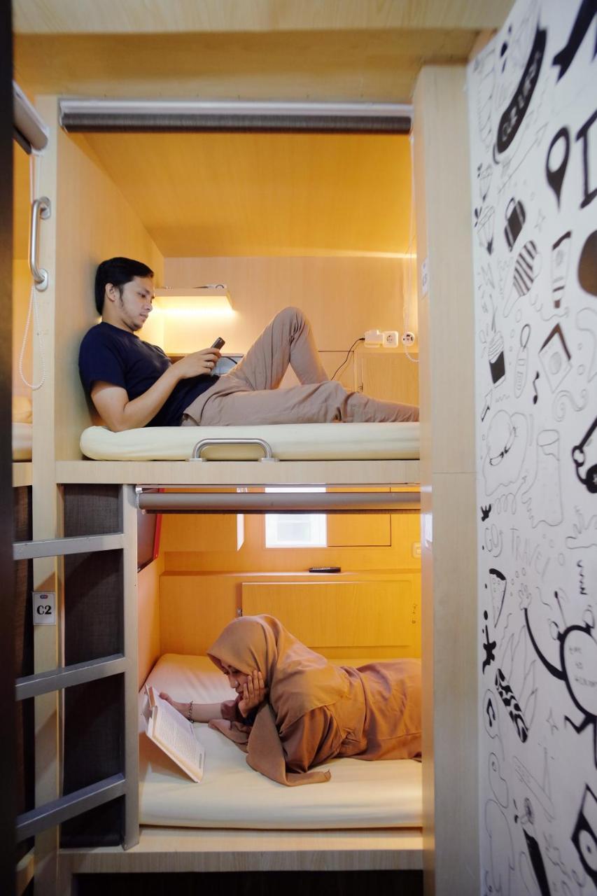 Inap At Capsule Hostel Bandung Kültér fotó